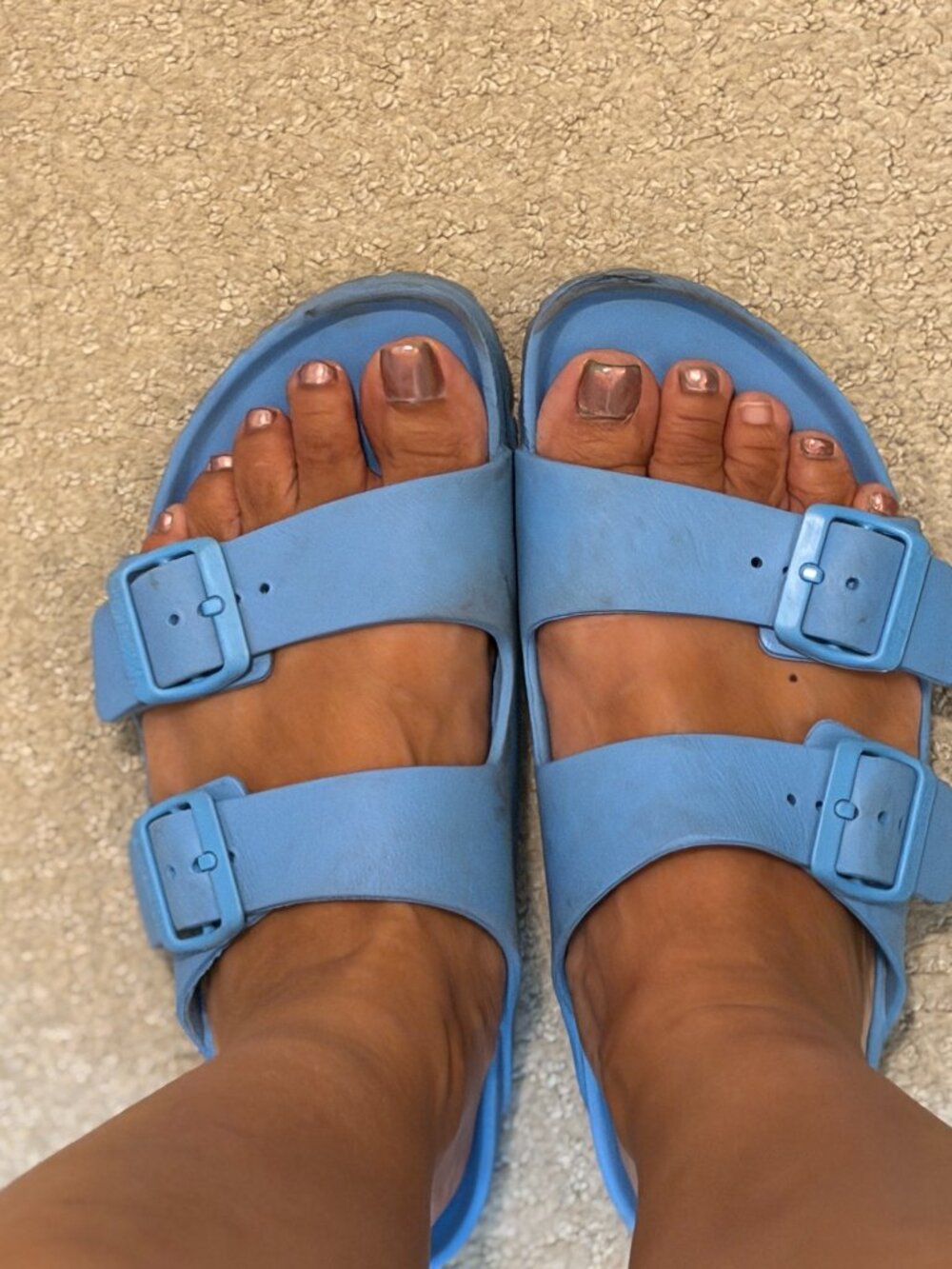 Birkenstock Womans Sandal Blue Arizona EVA Sandals Size 37